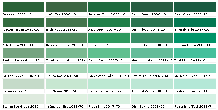 2039-30 Cabana Green - Paint Color