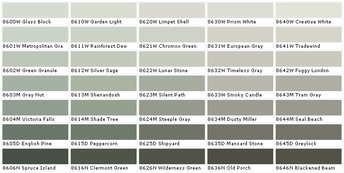 Monsoon Green, 1800+ Wall Paint Colors