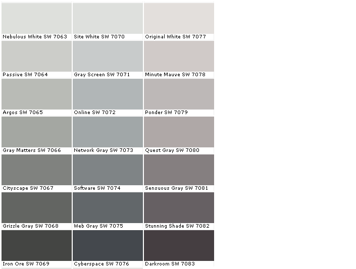 Gray Color Samples
