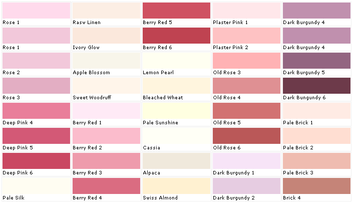 World of Color, Pink Paint Color Collection